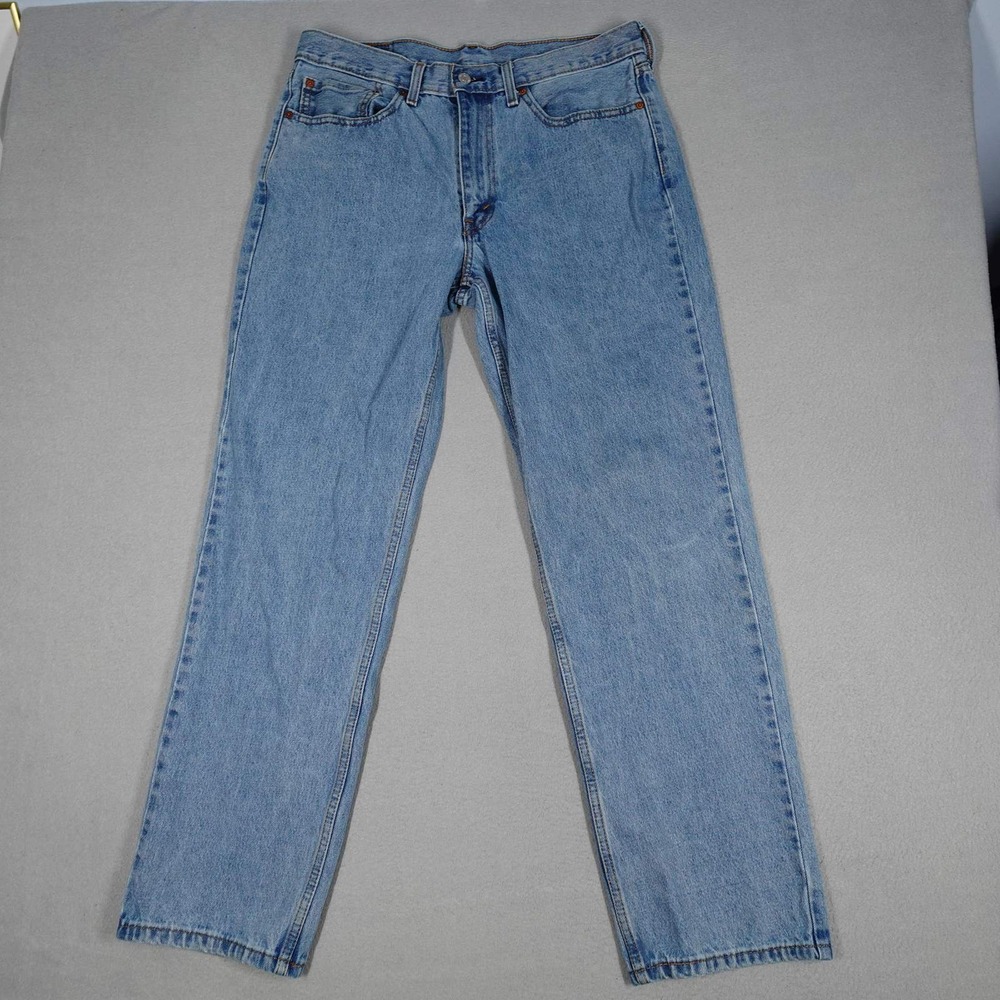 Levi's 550 Jeans Mens 34x32 Blue Relaxed Fit Tapered Leg Denim Casual Classic